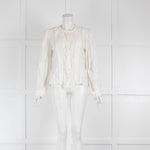 Isabel Marant Etoile White Pintuck Blouse