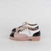 Chanel Pink Quilted Brogues with Chain Detail