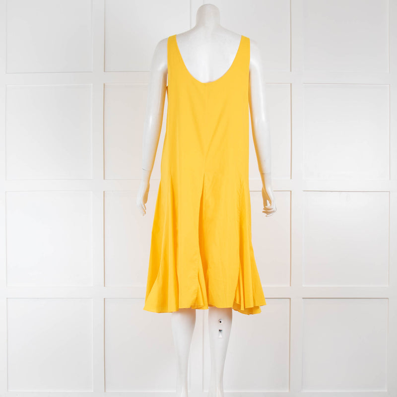 Rhode Yellow Cotton Sleeveless Sun Dress