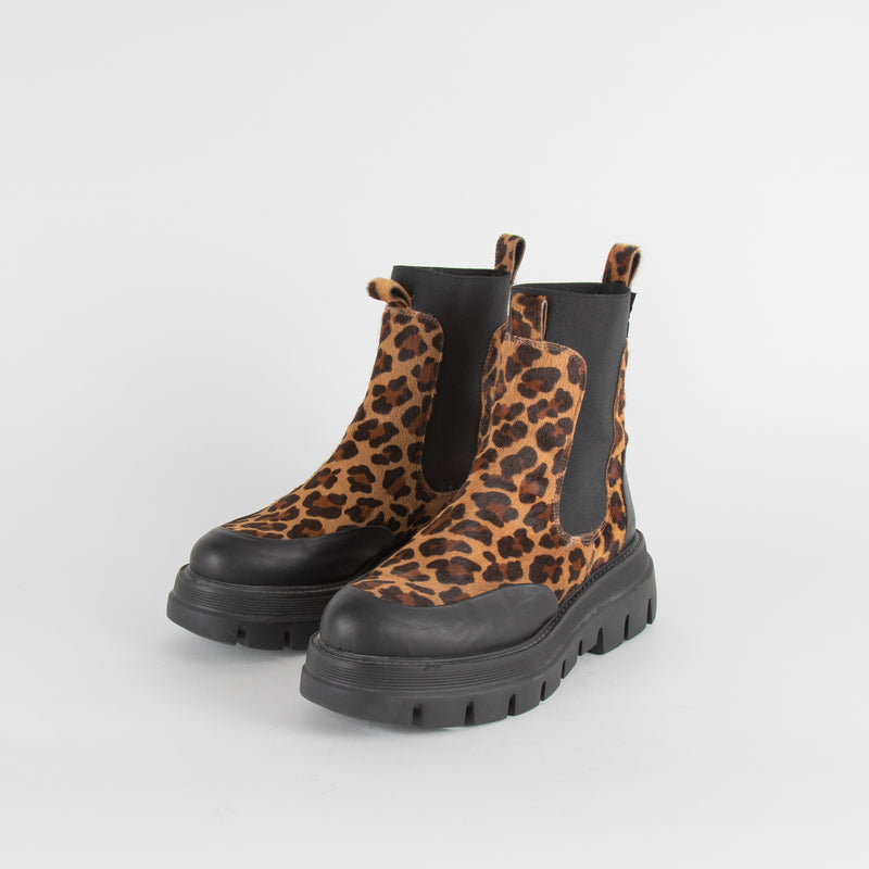 Russell & Bromley Leopard Print Conquer Boots