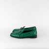 Gucci Green Matelasse Marmont Loafers