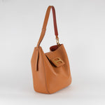 Hogan Tan Shoulder Bag With Red Lining