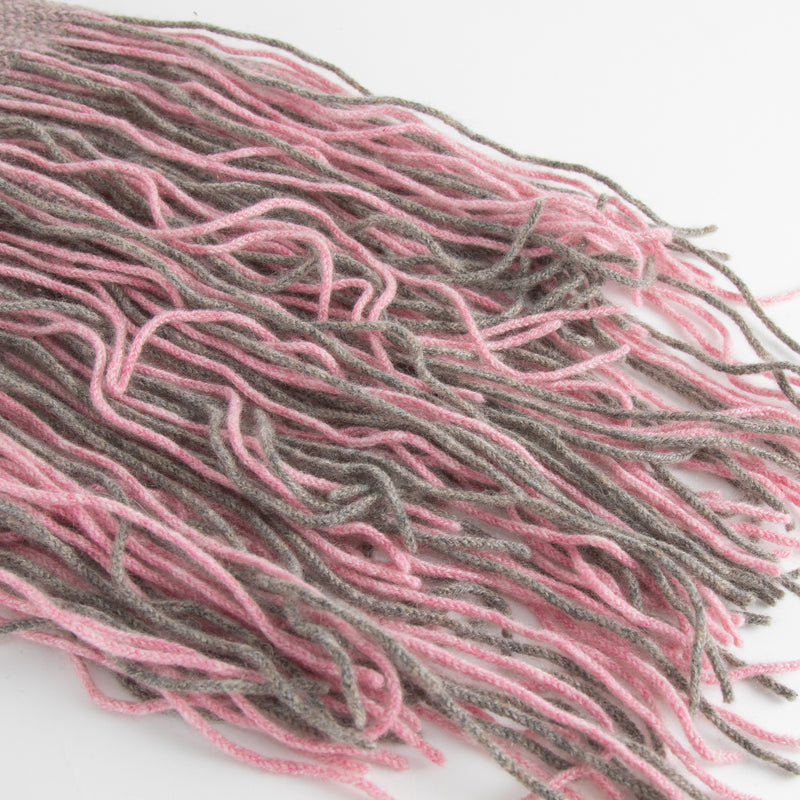 Brora Pink Cashmere Tassell Scarf