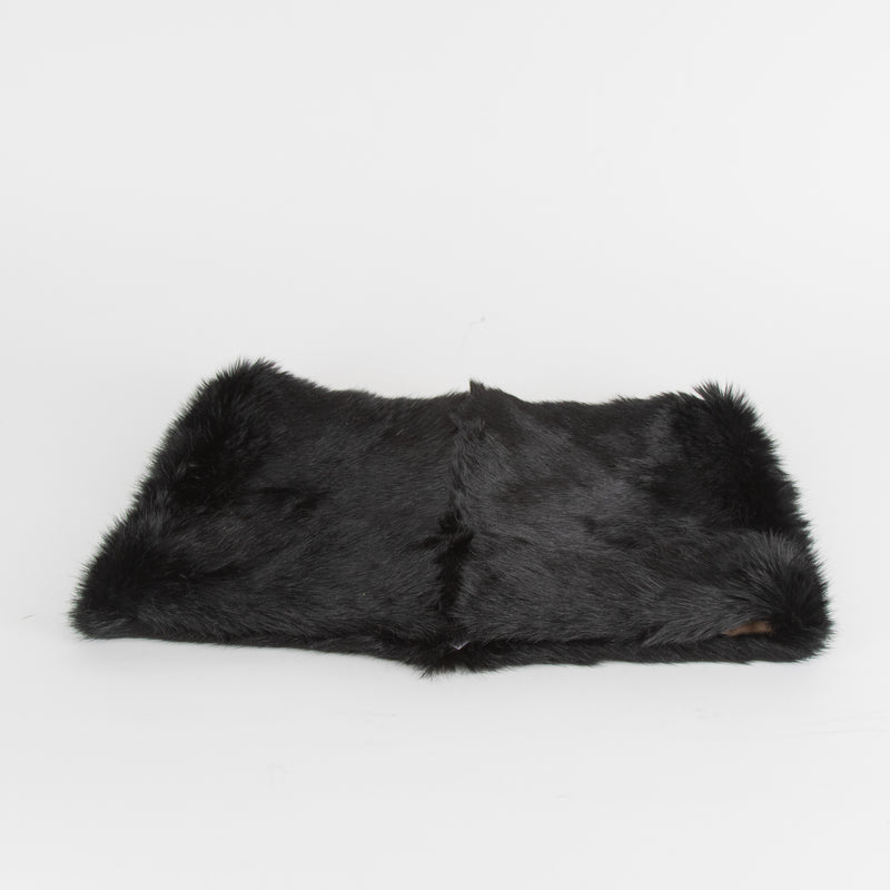 Burberry Black Rabbit Fur Snood