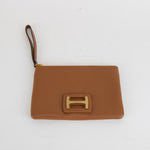 Hogan Tan Wrist Pouch