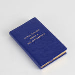 Smythson Blue ' Little Things Make a Big Difference' Micro Notebook