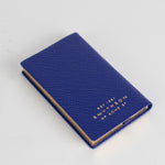 Smythson Blue ' Little Things Make a Big Difference' Micro Notebook