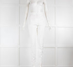 Max Mara Studio White Slim Trousers