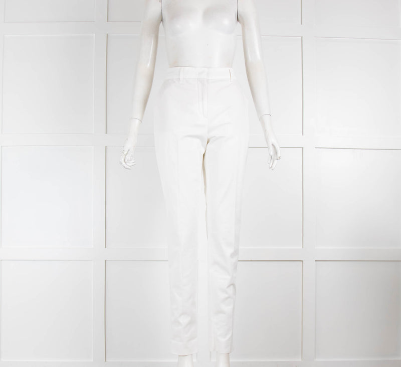 Max Mara Studio White Slim Trousers