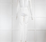 Max Mara Studio White Slim Trousers