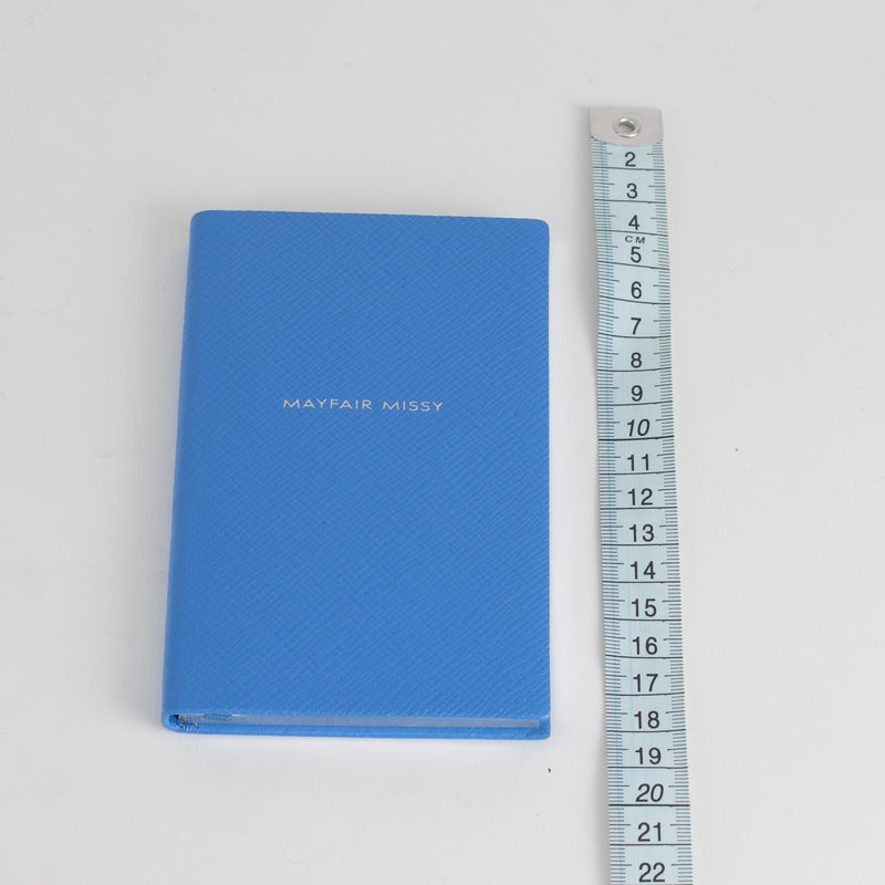 Smythson Blue 'Mayfair Missy' Small Notebook