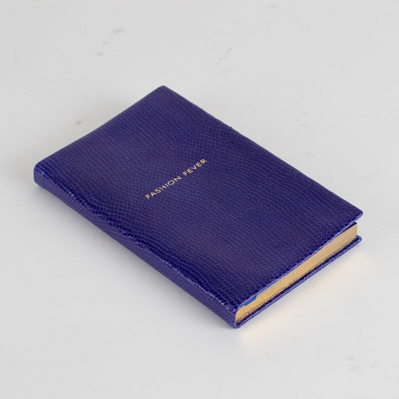 Smythson Cobalt 'Fashion Fever' Small Notebook