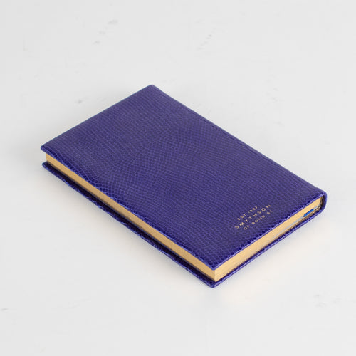 Smythson Cobalt 'Fashion Fever' Small Notebook