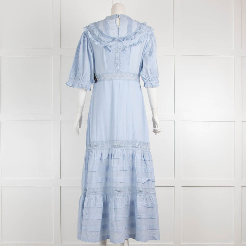 Rixo Rosa Blue Prairie Style Dress