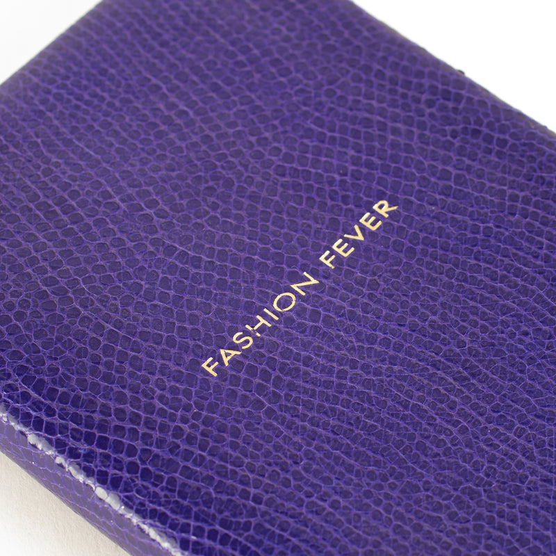 Smythson Cobalt 'Fashion Fever' Small Notebook