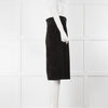 Toteme Panelled Black Suede Skirt