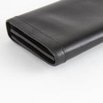 Salvatore Ferragamo Black BiFold Wallet With Clasp