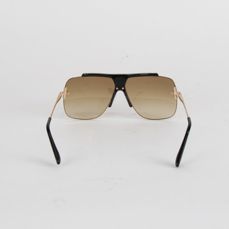 Victoria Beckham Oversized Gold Frame Aviator Sunglasses