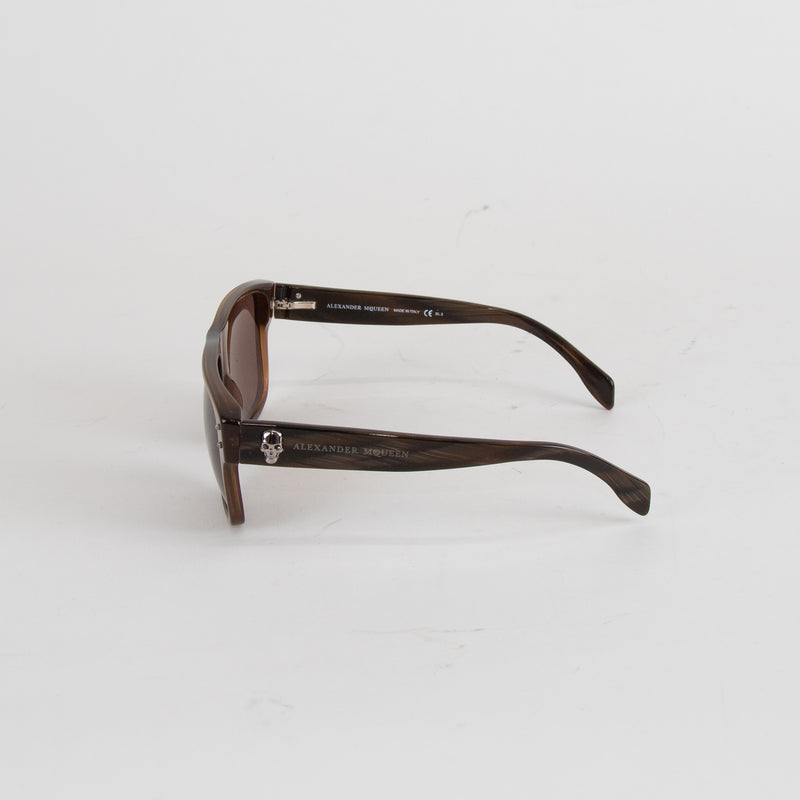 Alexander McQueen Brown D Frame Sunglasses