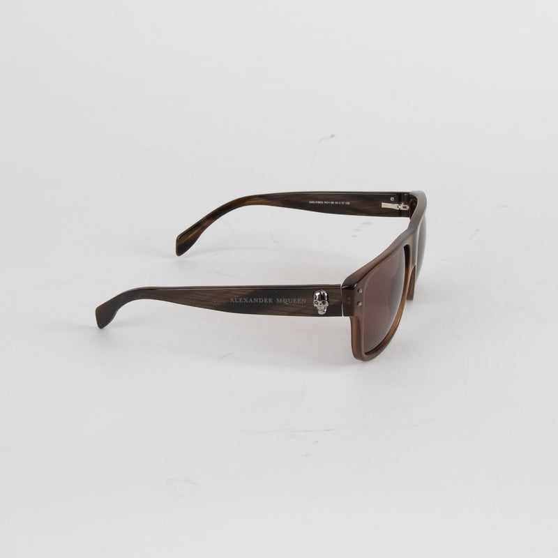 Alexander McQueen Brown D Frame Sunglasses