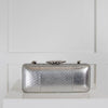 Lulu Guinness SIlver Lip Clasp Clutch