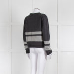 Burberry Brit Dark Grey Wool Mohair Blend Felted Top