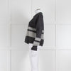 Burberry Brit Dark Grey Wool Mohair Blend Felted Top