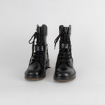 Chloe Black Diane Lace Up Biker Boot