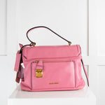 Miu Miu Pink Flap Vitello Soft Leather Bag