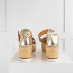 See by Chloe Gold Flatform Sandals