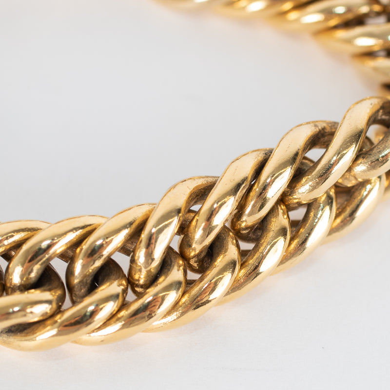 Tilly Sveaas Medium Gold Curb Link Bracelet