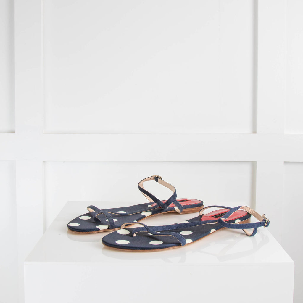 Carolina herrera deals flat sandals