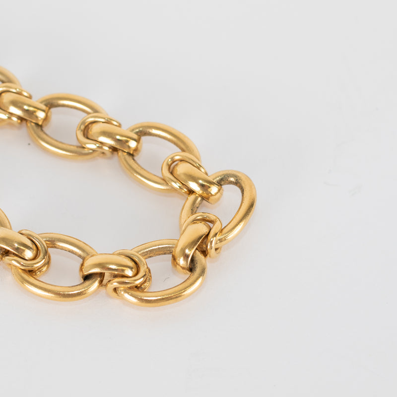 Tilly Sveaas Small Gold Interlock Bracelet