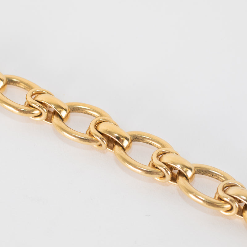 Tilly Sveaas Small Gold Interlock Bracelet