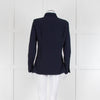 Marella Dark Blue Tailored Shirt with Chest Pocket