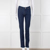 7 For All Mankind Blue Denim Kimmie Straight Leg