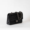 Chanel Medium Black Caviar Leather with Silver Hardware