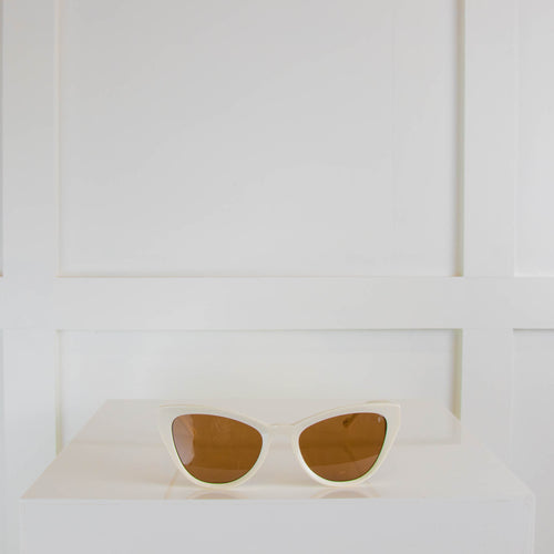 Sunday Somewhere White Cat Eye Sunglasses