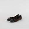 Tods Brown Suede Ballet Flats with Pebble Toe