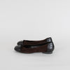 Tods Brown Suede Ballet Flats with Pebble Toe