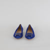 Tods Blue Suede Ballet Flats