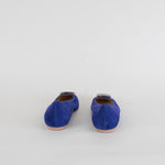 Tods Blue Suede Ballet Flats