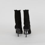 Christian Dior St Chic Bottine Black Suede Stretch  Boot