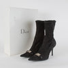 Christian Dior St Chic Bottine Black Suede Stretch  Boot