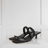 Khaite Black Kitten Heel Sandals