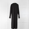 Albus Lumen Black Maxi Dress With Open Collar