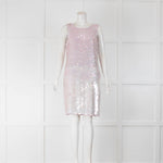 Walter Baker Pink Large Sequin Shift Janice Dress