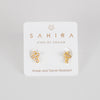 Sahira London Mimi Mini Cross Earrings