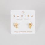 Sahira London Mimi Mini Cross Earrings