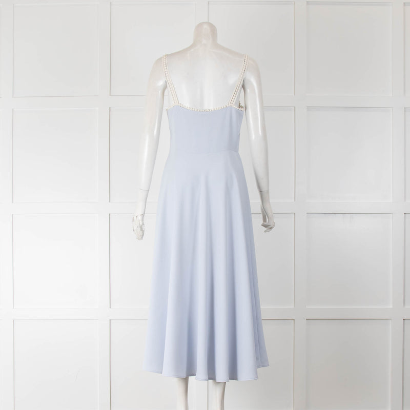 Philosophy Pale Blue Cotton Trim Day Dress